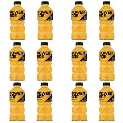 Powerade Tropical Burst Electrolyte Sports Drink - 28 Fl Oz Bottles, 12 Count