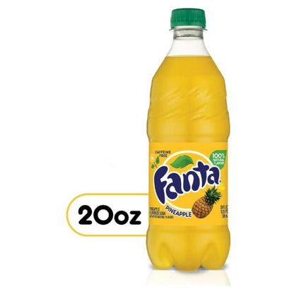 Fanta Pineapple Tropical Soda, 20 Fl Oz Bottles (Pack of 10)