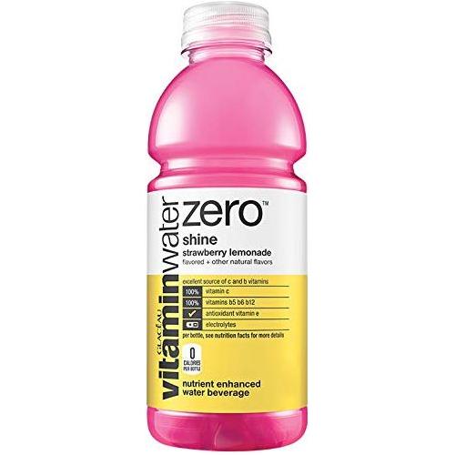 Vitamin Water Zero Strawberry Lemonade - Shine, 20oz Bottles (6-Pack, 120 Oz Total) - Vitamin Water