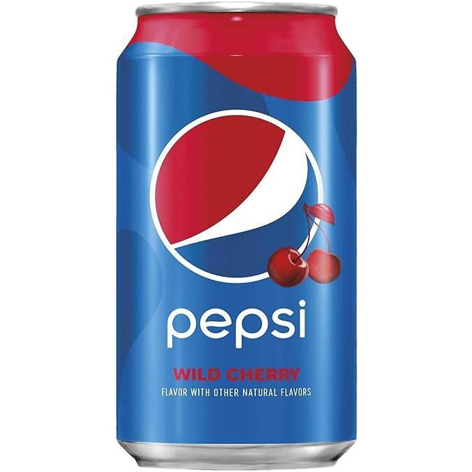 Pepsi Wild Cherry Soda - 12 oz Cans, 24 Pack for Ultimate Refreshment