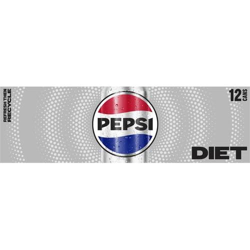 Diet Pepsi Zero Calorie Soda, 12 oz Cans - 12 Pack