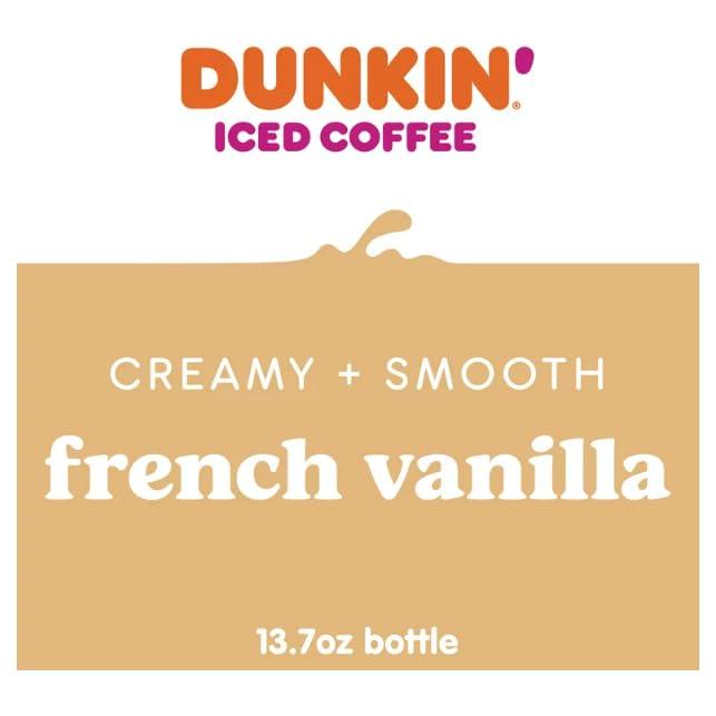 Dunkin' Creamy French Vanilla Iced Coffee, 13.7 fl oz