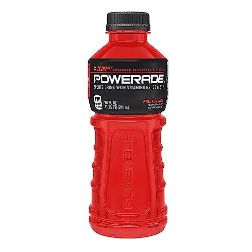 Powerade Fruit Punch Electrolyte Energy Drink, 20 Oz (24-Pack) - Powerade