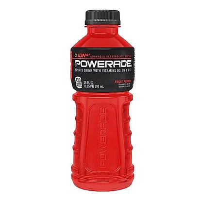 Powerade Fruit Punch Electrolyte Energy Drink, 20 Oz (24-Pack)