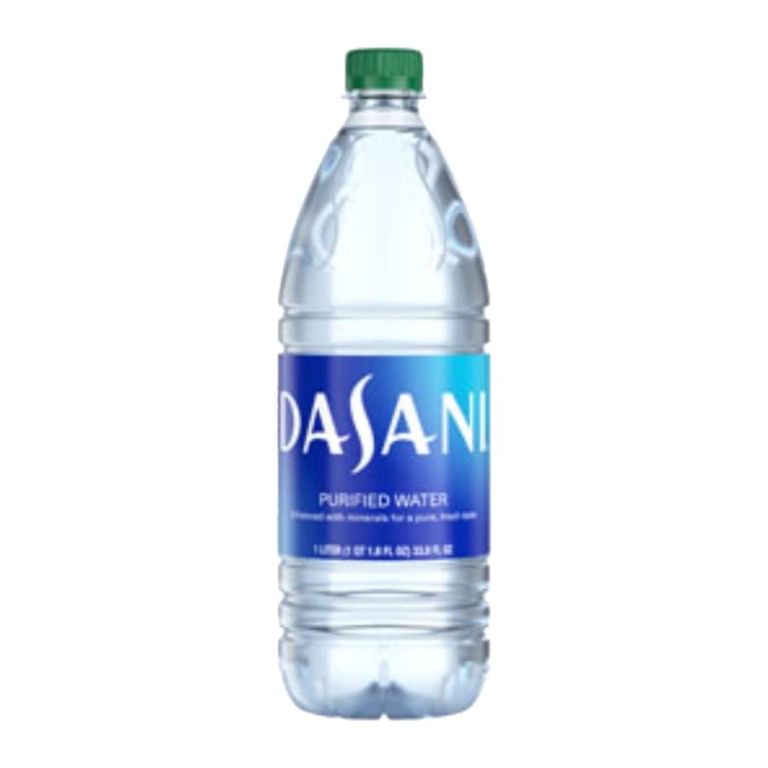 DASANI 1 Liter Purified Water Bottles - Pack of 4 - Coca-Cola