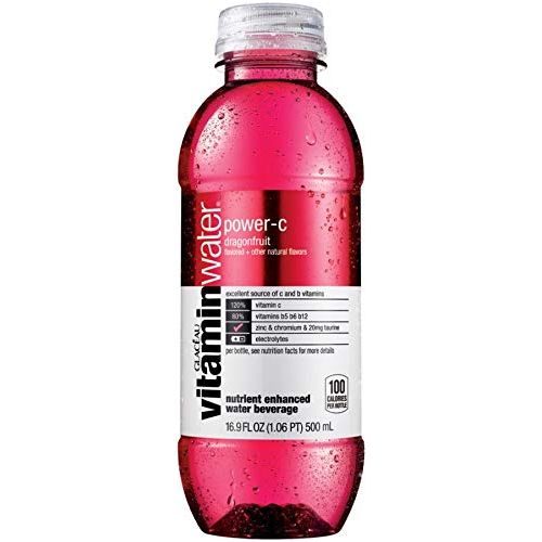 Power-C Vitaminwater Bottles, 16.9 Ounce, 24-Pack