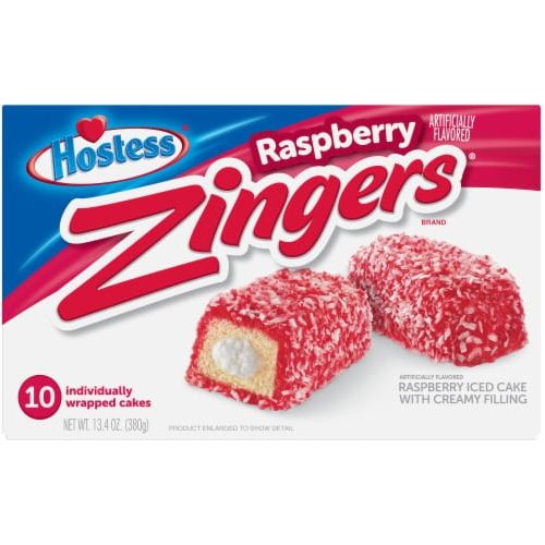 Hostess Raspberry Zingers Cakes - 13.4 oz - 2 Pack