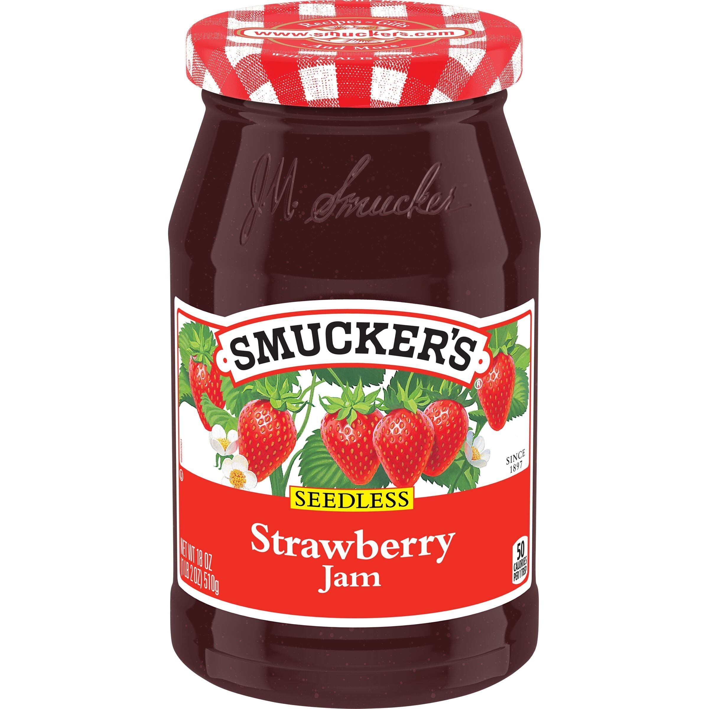 Smucker's Seedless Strawberry Jam, 18 oz - Fresh Arrival - Smucker's