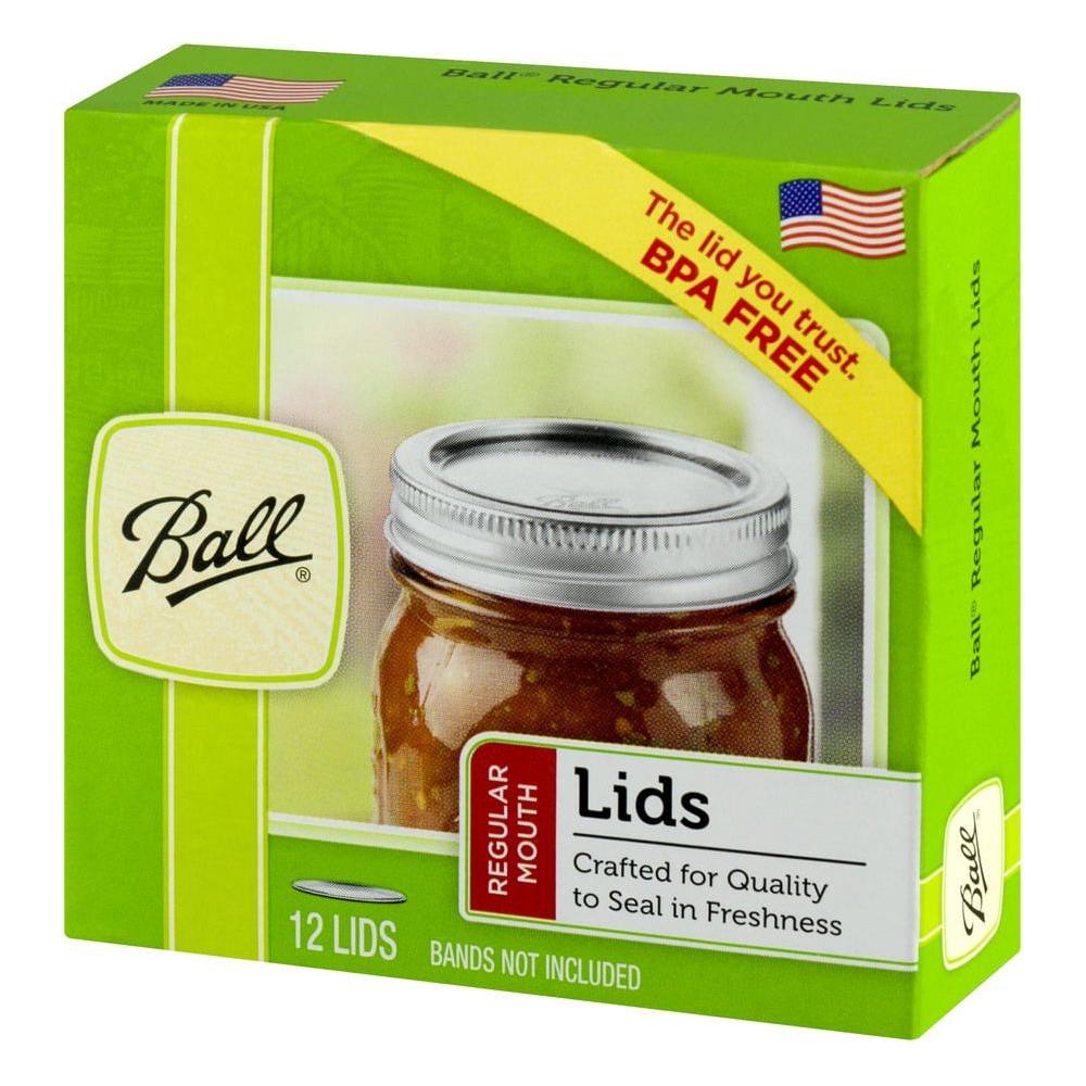 Ball Regular Mouth Lids 24 Count - (2-12 Packs) - Ball