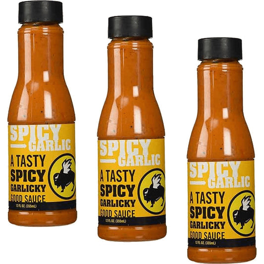 Buffalo Wild Wings Spicy Garlic Sauce - Triple Pack of 12 oz Bottles