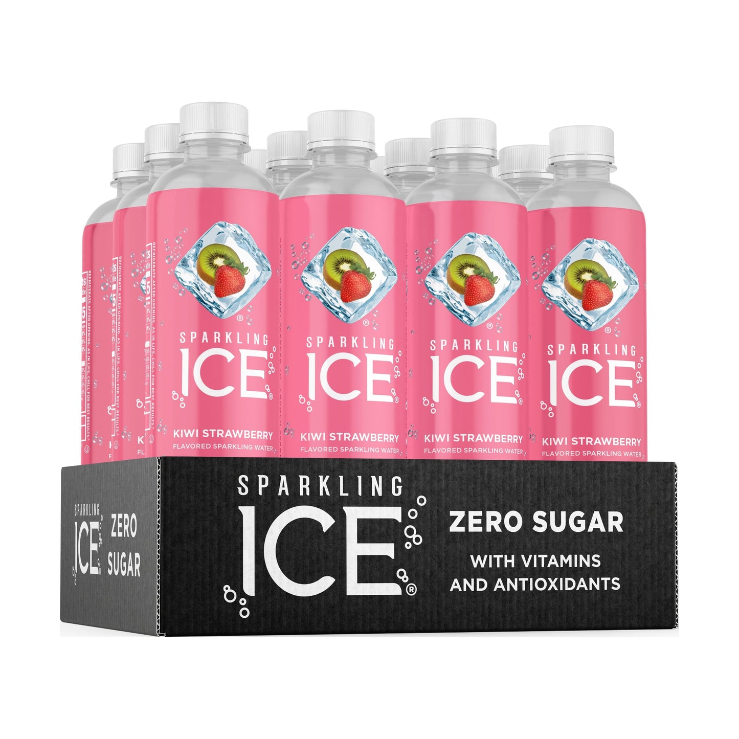 Kiwi Strawberry Sparkling Water - 17 Fl Oz Bottles, 12 Pack