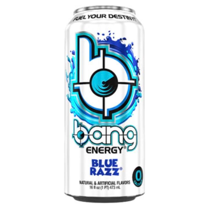 Blue Razz Bang Energy Drink - 16 Oz Cans (Pack of 24)