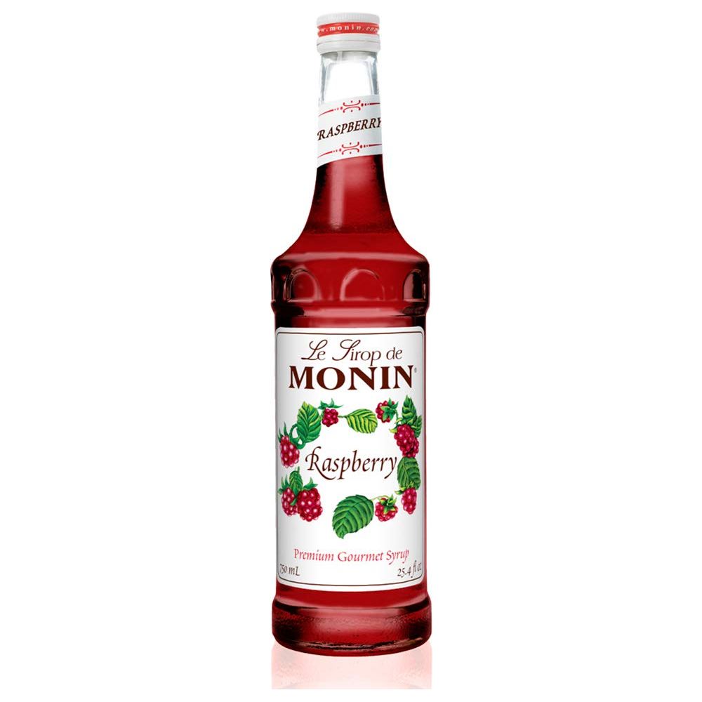 Monin - Raspberry Syrup, Sweet and Tart, Great for Cocktails and Lemonades, Gluten-Free, Non-GMO (750 ml)