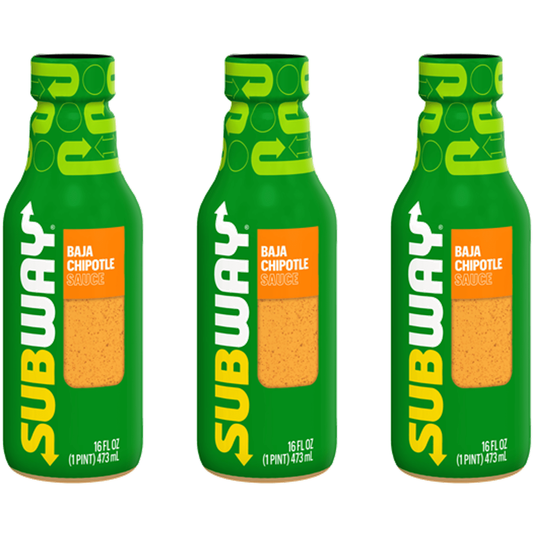 Subway Spicy Baja Chipotle Sauce Trio, 16 fl. oz. Bottles