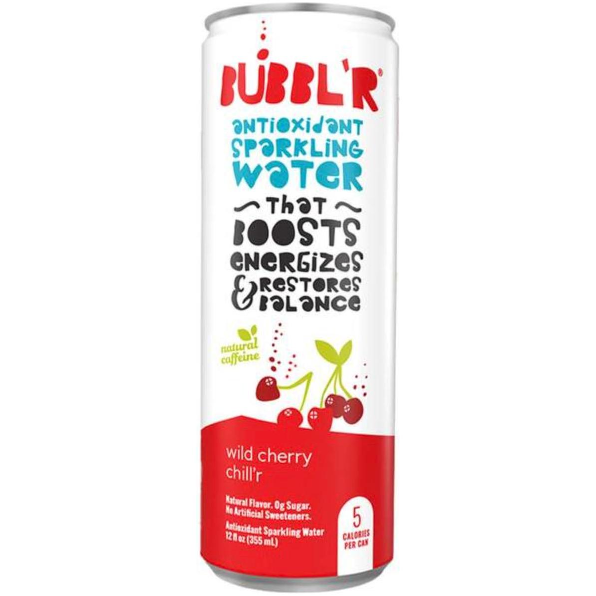 BUBBL'R Wild Cherry Chiller, 12 Oz Can (12 Pack)