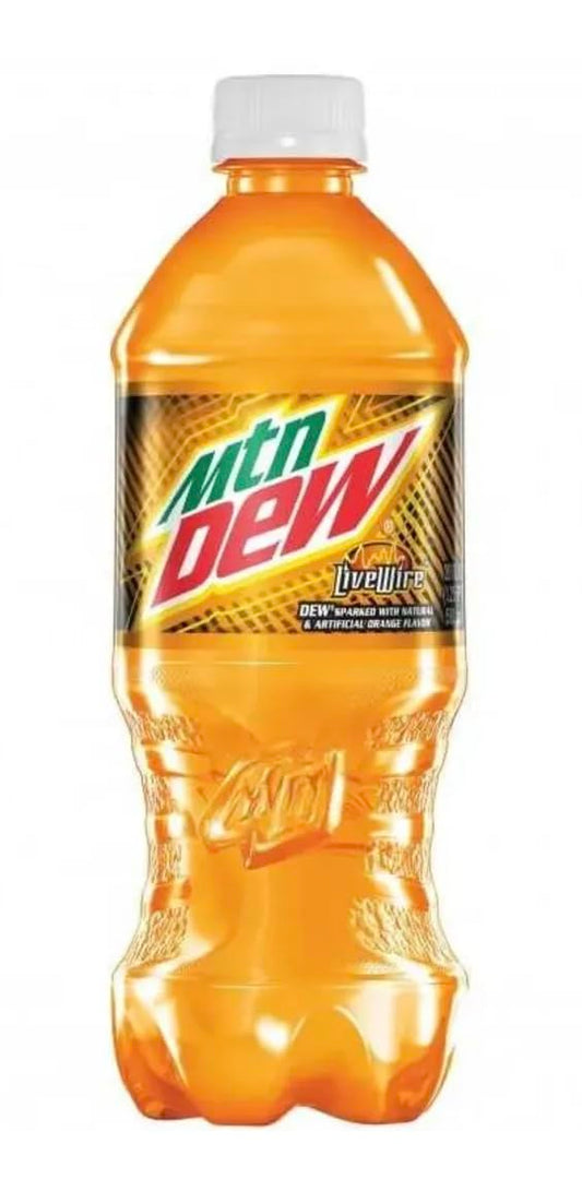 Mountain Dew Live Wire, 20 Oz Bottles (Pack of 12)