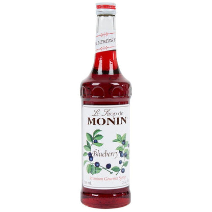 Monin - Blueberry Syrup, Mildly Sweet & Tart Blueberry Flavor, Great for Teas, Lemonades, Smoothies, & Cocktails, Gluten-Free, Non-GMO (750ml)