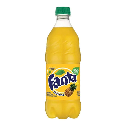 Fanta Pineapple Tropical Soda, 20 Fl Oz Bottles (Pack of 10) - Fanta