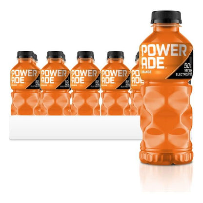 POWERADE Orange Electrolyte Sports Drink, 20 oz (Case of 24)