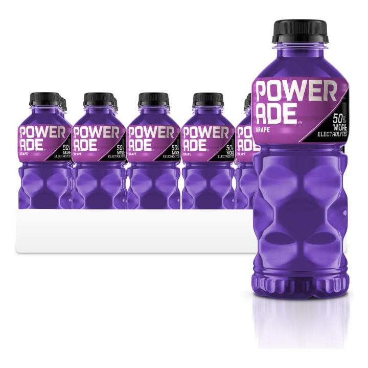 POWERADE Grape Sports Drink, 20 Oz - 24 Pack Hydration Boost