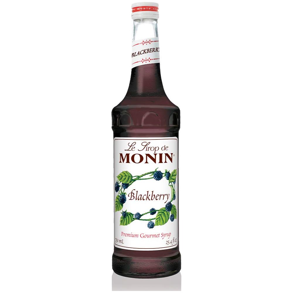 Monin - Blackberry Syrup, Soft And Succulent, Great For Cocktails, Lemonades, And Sodas, Gluten-Free, Non-Gmo (750 Ml)