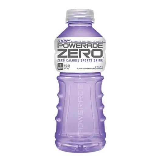 POWERADE ZERO Grape Electrolyte Sports Drink, 20 Fl Oz Bottles (12-Pack) - Powerade