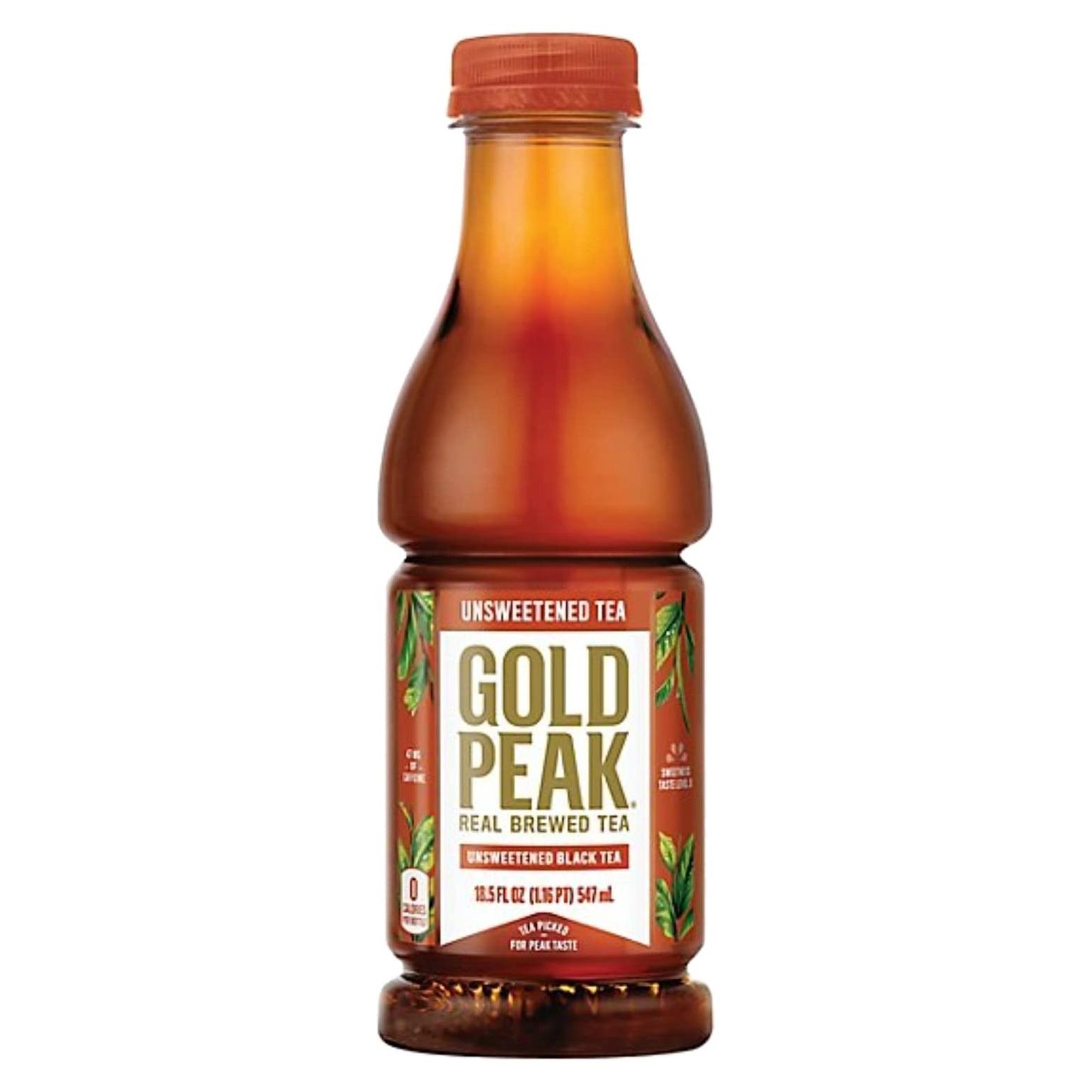 Gold Peak Unsweetened Black Tea Bottles, 18.5 fl oz, 6 Pack