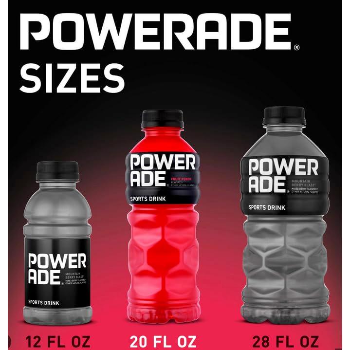 POWERADE Fruit Punch Sports Drink - Electrolyte & Vitamin Boost, 20 oz Bottles, 12 Pack