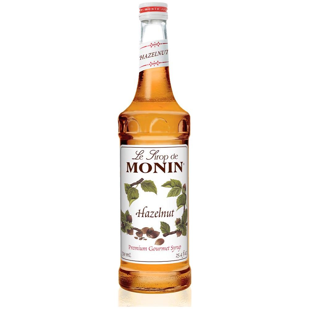 Monin - Hazelnut Syrup, Nutty Taste Of Caramelized Hazelnut, Natural Flavors, Great For Mochas, Lattes, Smoothies, Shakes, And Cocktails, Non-Gmo, Gluten-Free (750 Ml)