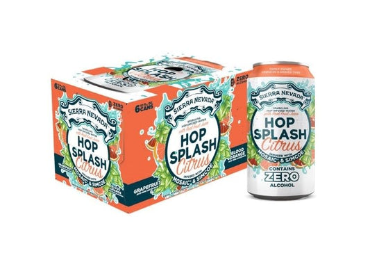 Sierra Nevada Citrus Infused Non-Alcoholic Sparkling Water - 12oz Cans (Pack of 6)