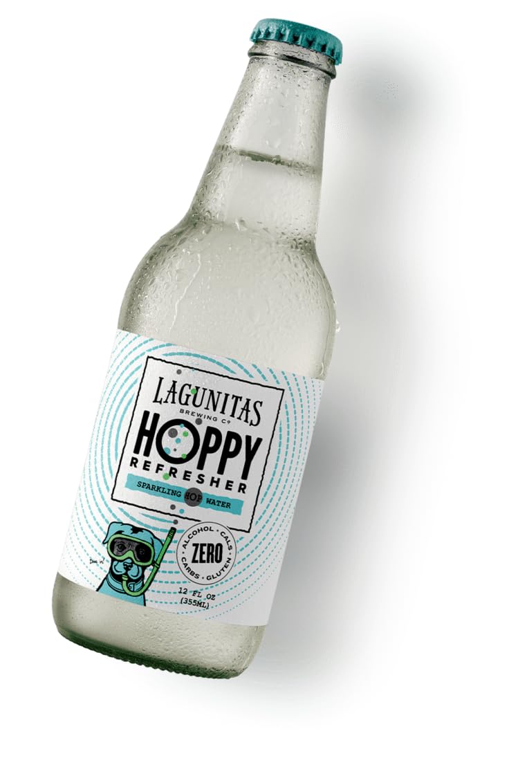 Lagunitas Hoppy Refresher Sparkling Hop Water 12oz Bottles--4 Pack