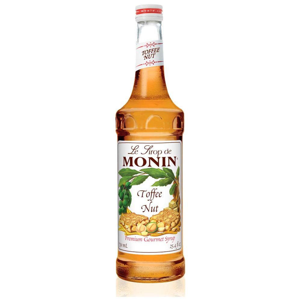 Monin - Toffee Nut Syrup, Bold and Buttery (750 ml Glass Bottle)