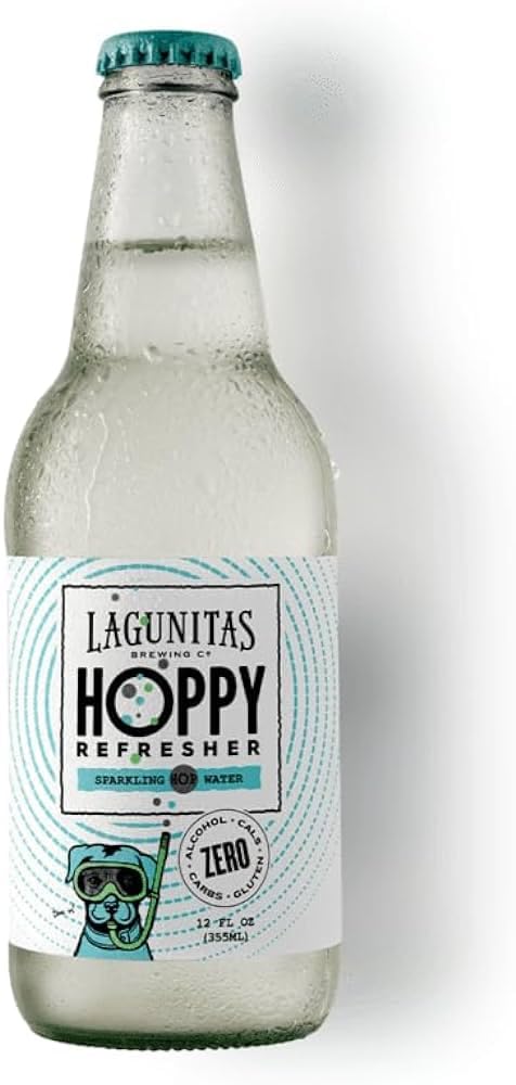 Lagunitas Hoppy Refresher Sparkling Hop Water 12oz Bottles--4 Pack