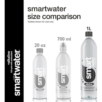 Enhanced Hydration Smartwater Alkaline with Antioxidant 1L 6-Pack