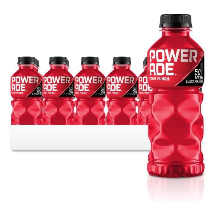 POWERADE Fruit Punch Electrolyte Sports Drink, 20 Oz (24-Pack) - Powerade