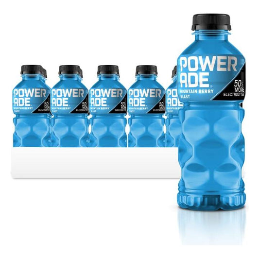 POWERADE Mountain Berry Blast Sports Drink - 20 oz Bottle (24-Pack) - Powerade