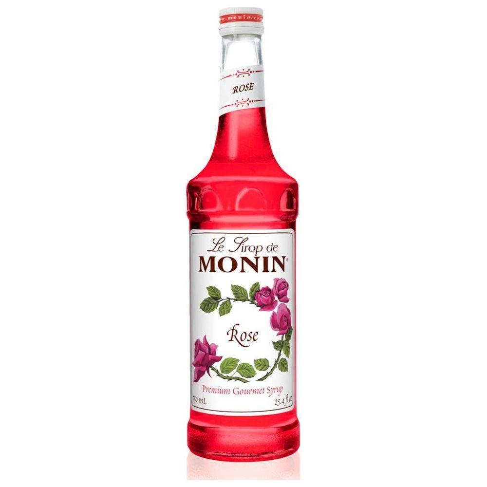 Monin - Rose Syrup, Elegant And Subtle, Great For Cocktails, Mocktails, And Soda, Gluten-Free, Non-Gmo (750 Ml) - Monin