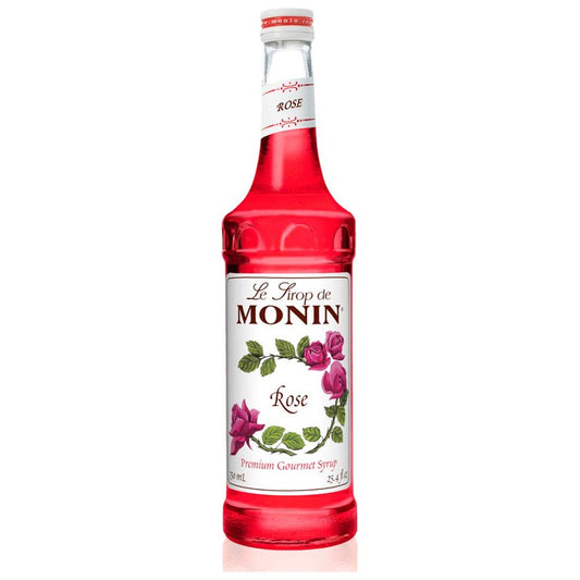 Monin - Rose Syrup, Elegant And Subtle, Great For Cocktails, Mocktails, And Soda, Gluten-Free, Non-Gmo (750 Ml)