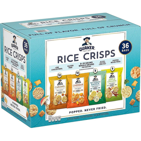 Quaker Rice Crisps Assorted Flavor Pack (36 Count)