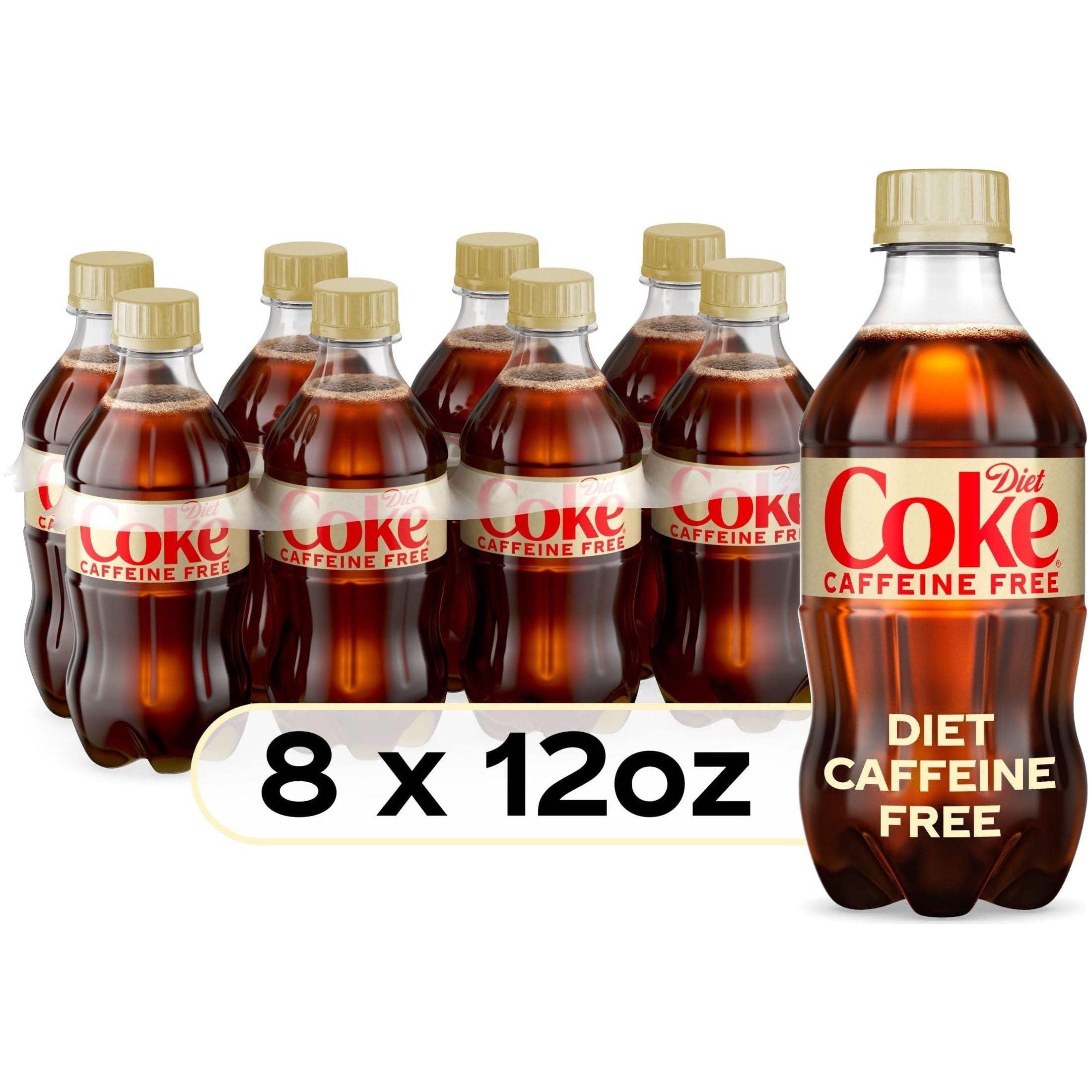 Caffeine-Free Diet Coke Soda, 12 oz Bottles, 8-Pack - Diet Coke