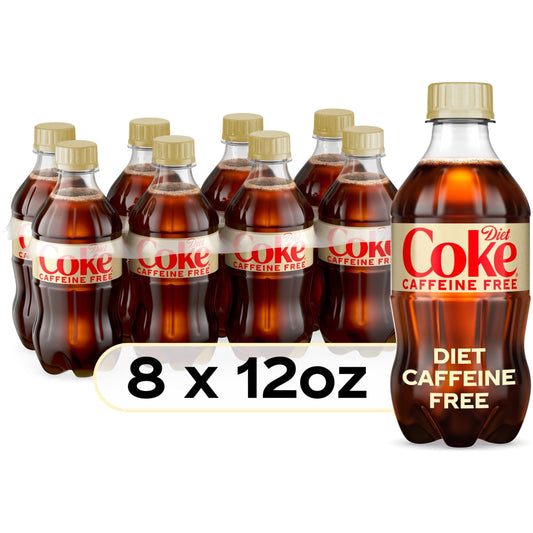 Caffeine-Free Diet Coke Soda, 12 oz Bottles, 8-Pack - Diet Coke