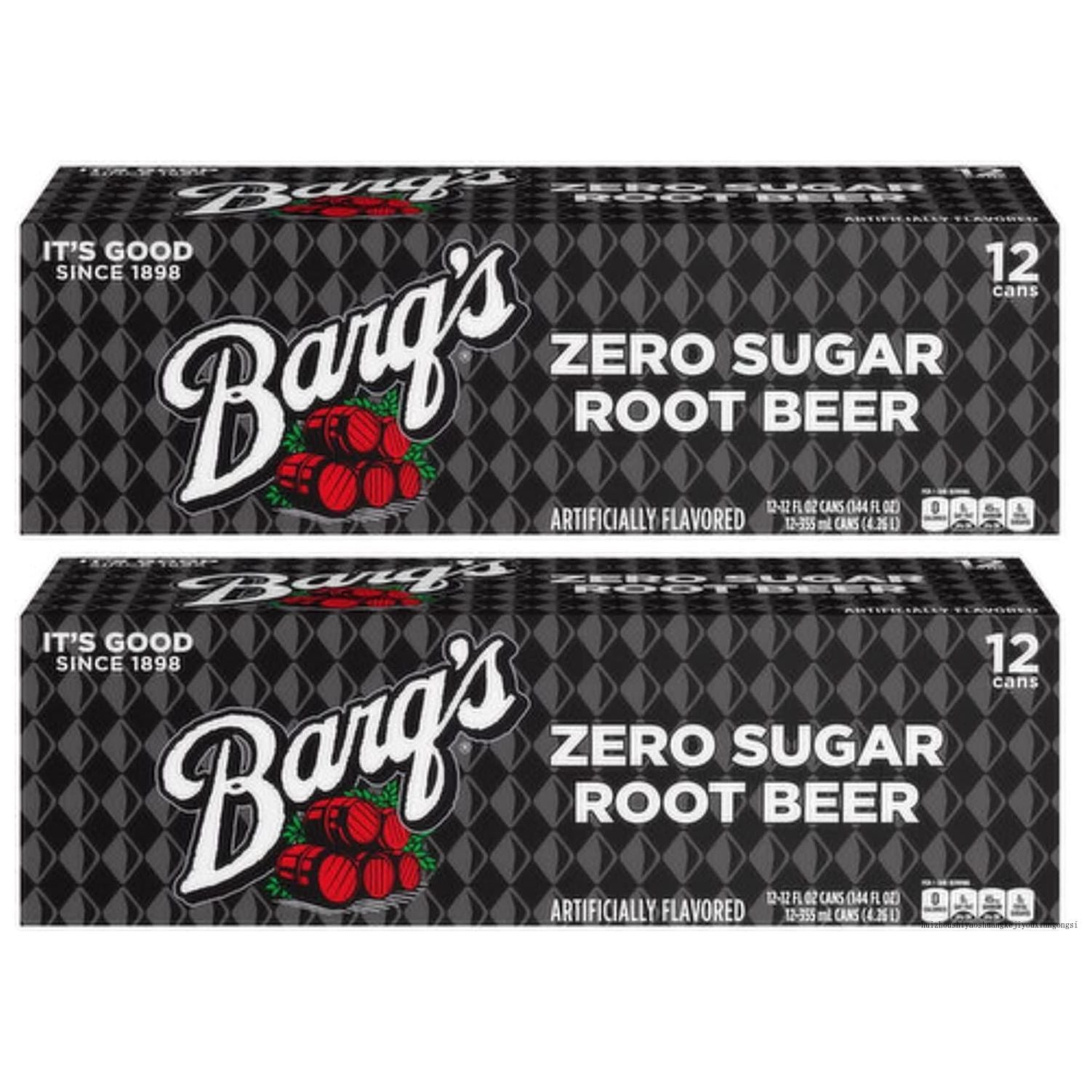 Barq's Sugar-Free Root Beer 12 oz Cans - 24 Pack - Barq's