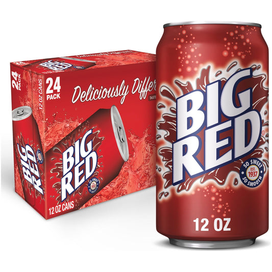 Big Red Soda Pop Variety Pack, 12 oz Cans - 24 Count