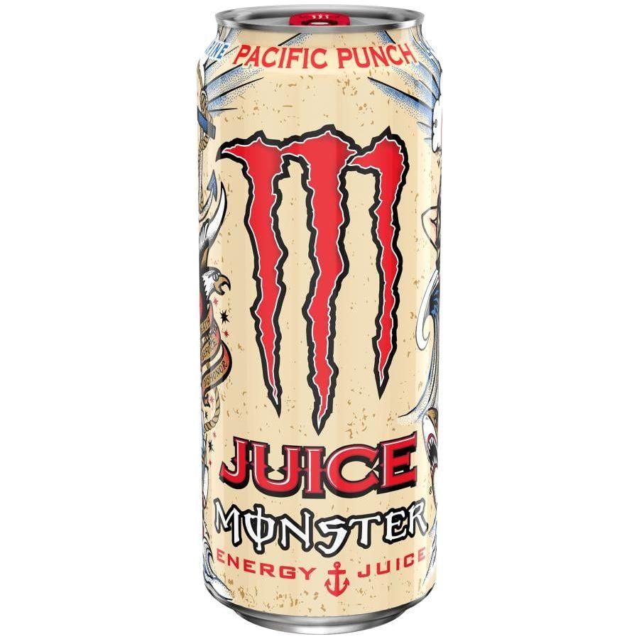 Juice Monster Pacific Punch Energy Drink, 16 oz Refreshing Boost - Monster Energy