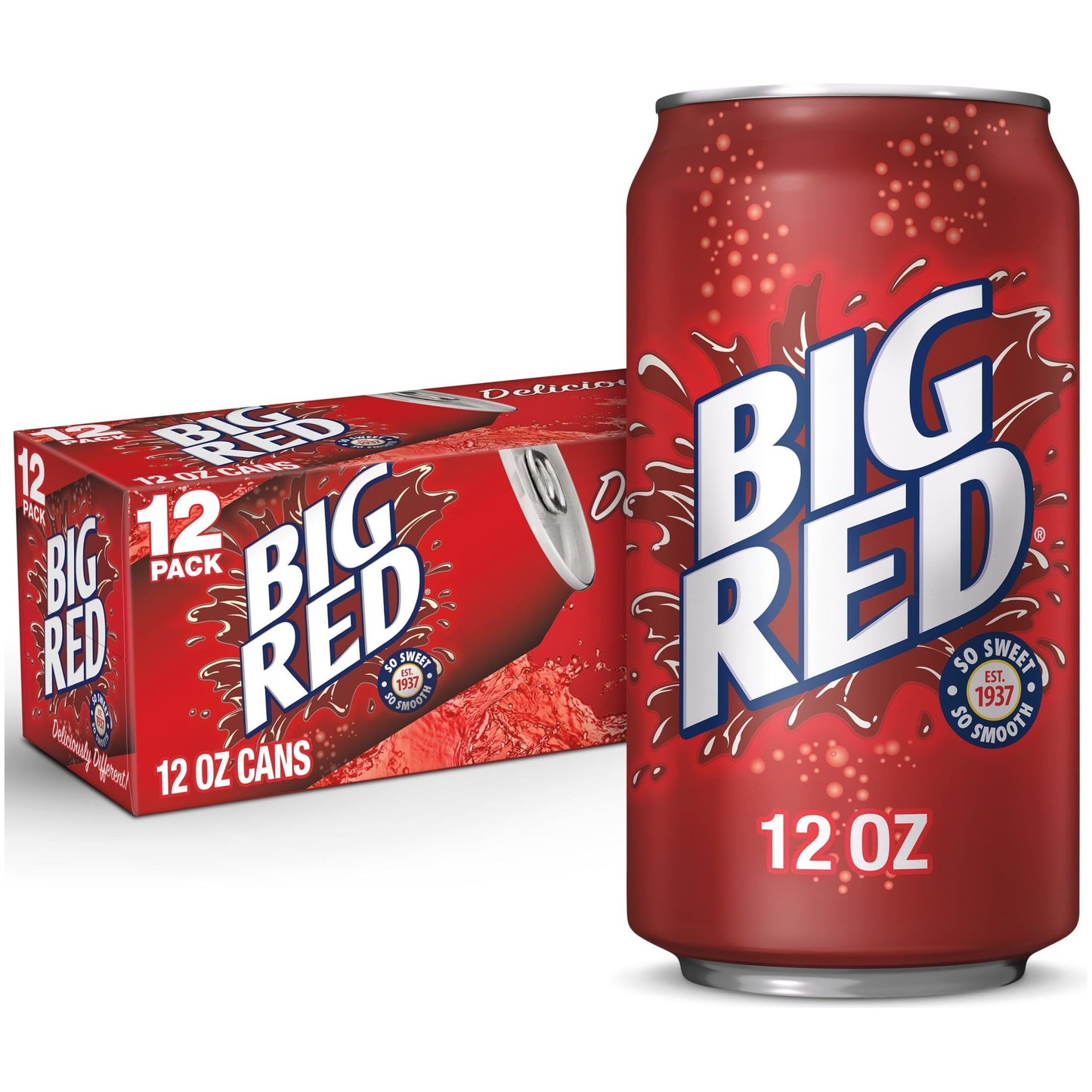 Big Red Soda Pop - 12 Pack of 12 oz Cans