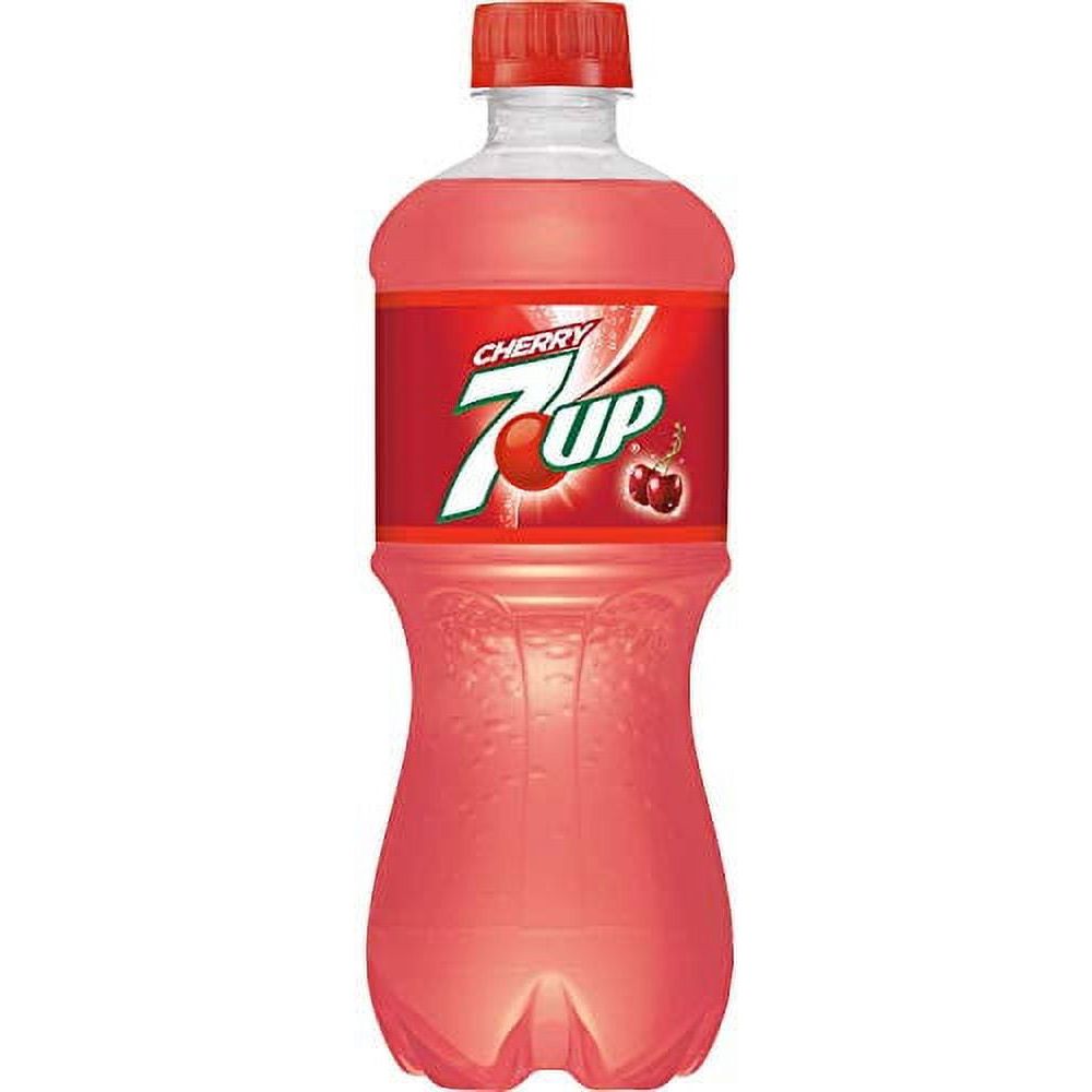 7UP Cherry Refreshing 20 Oz Soda Bottles - 16 Pack