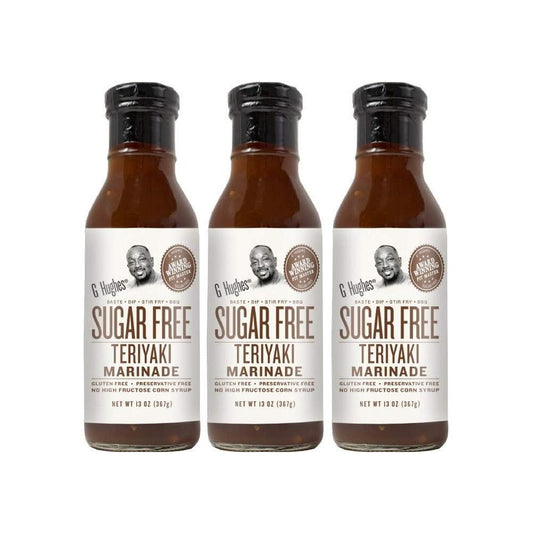 G Hughes Sugar Free Original Teriyaki Sauce 13 oz (3 Pack)