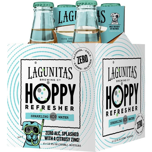 Lagunitas Zero Alcohol Hoppy Refresher - 24 Pack of 12 oz Bottles