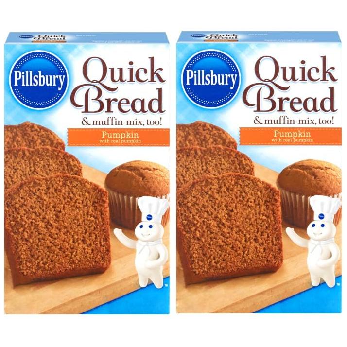 Pillsbury Pumpkin Quick Bread & Muffin Mix 14 oz-Pack of 2