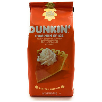 Dunkin Pumpkin Spice Flavored Medium Roast Ground Coffee - 11oz (Pack of 2)